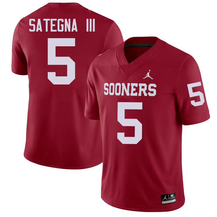 Isaiah Sategna III Oklahoma Sooners Jersey,Oklahoma Sooners Football Uniforms,Jersey-Crimson